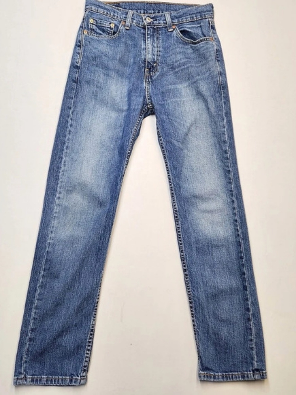 Levi's 505 Regular Fit Jeans Men’s W30 L30 Medium Wash Blue Denim Straight Leg
